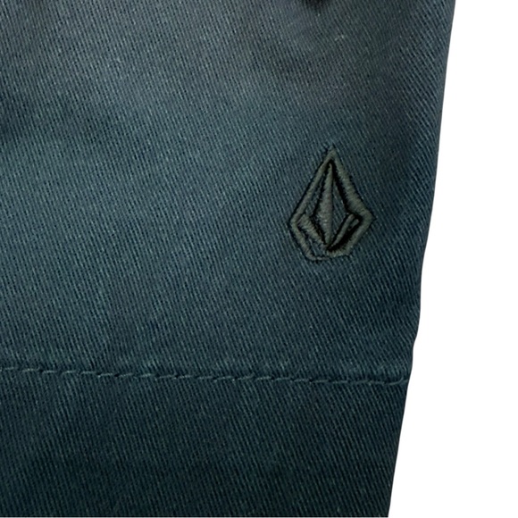 Volcom Men's Chino Shorts Navy Blue Flat Front Size 36 - Picture 5 of 11